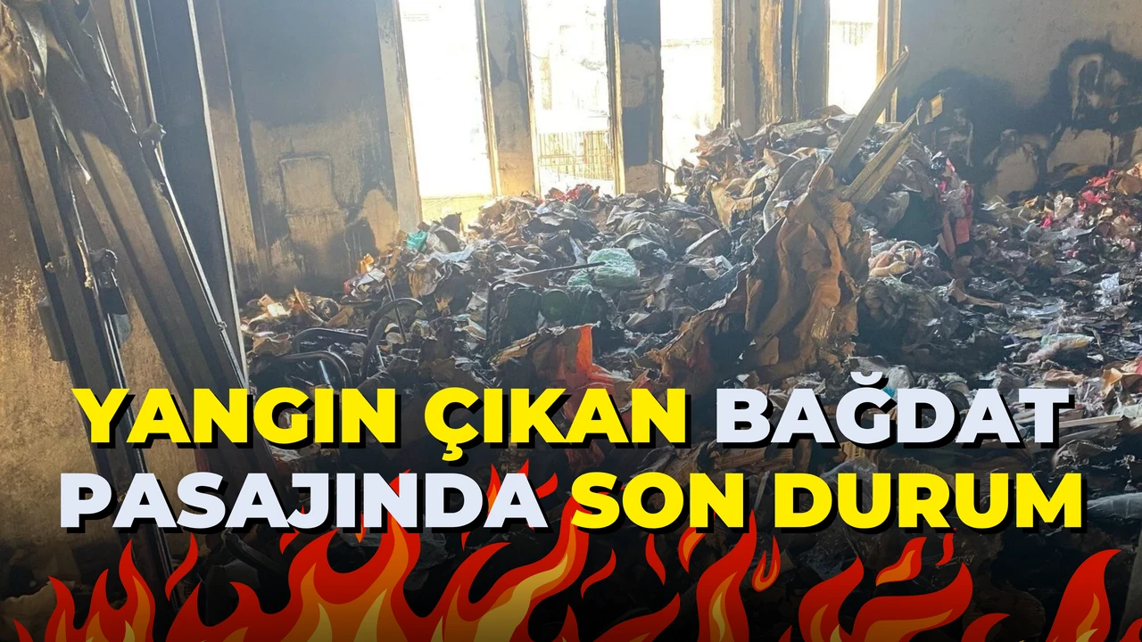 Şanlıurfa Bağdat Pasajında Yangın Çıktı Son Hali İçler Acısı