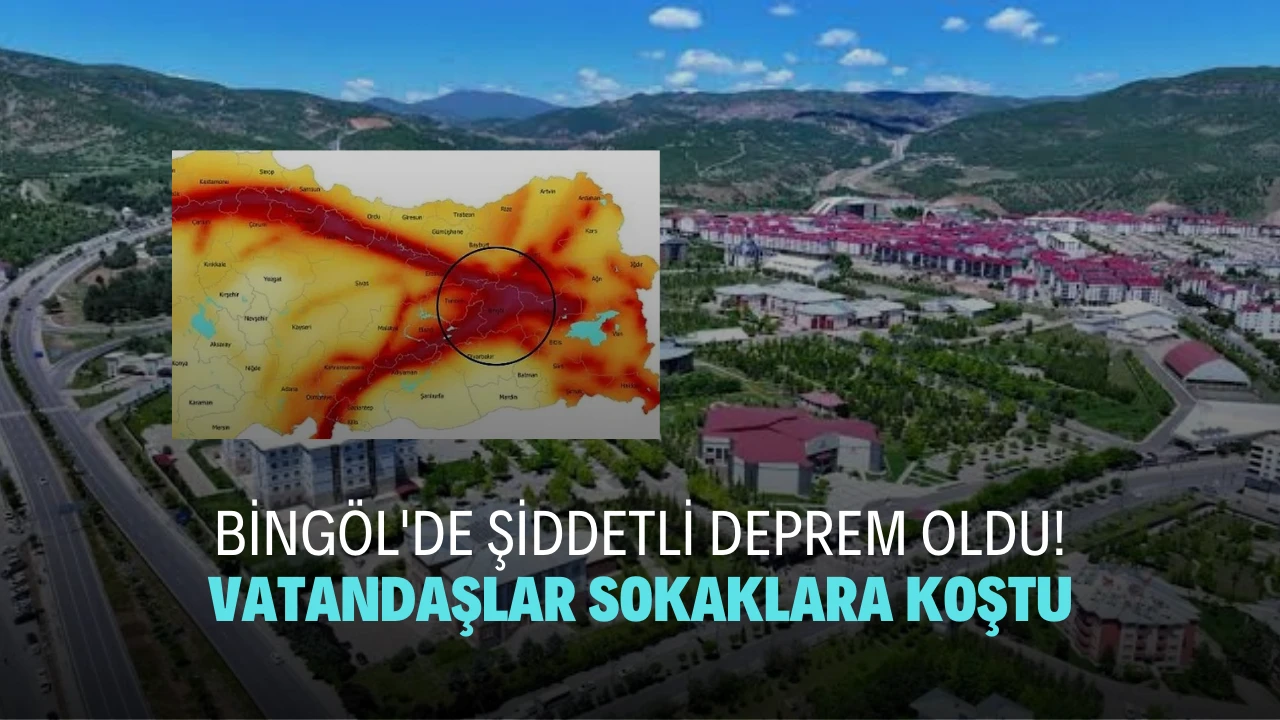 Son Dakika: Bingöl’de Deprem! 4.9 Şiddetinde Bingöl Fay Hattı haritası