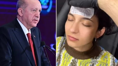 Cumhurbaşkanı Erdoğan'ın dövmesini yüzüne yapan kadın şoke etti