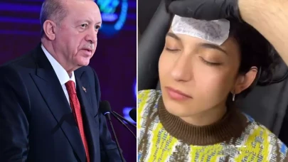 Cumhurbaşkanı Erdoğan'ın dövmesini yüzüne yapan kadın şoke etti