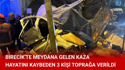 Birecik'te Meydana Gelen Trafik Kazasında Hayatını Kaybeden 3 Kişi Son Yolculuğuna Uğurlandı